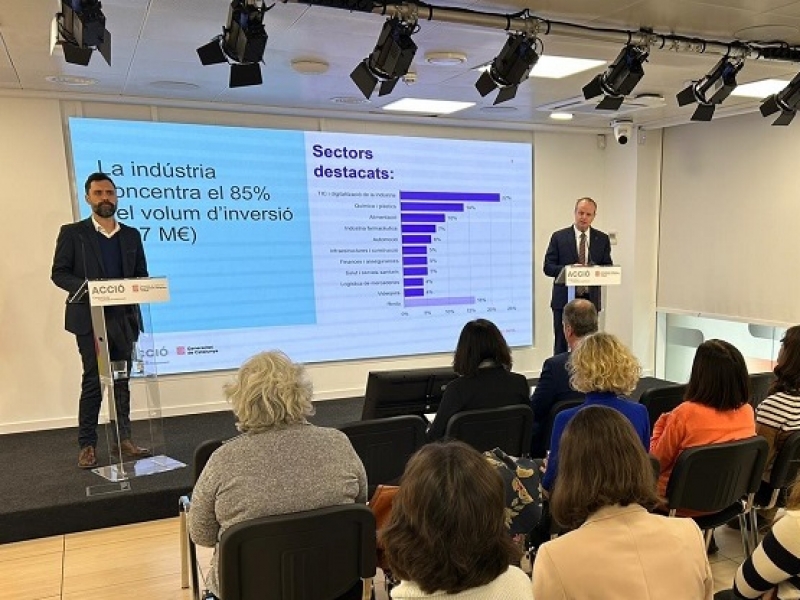 La Generalitat capta 620 milions d’euros d’inversió estrangera el 2022, la xifra més alta de la sèrie històrica