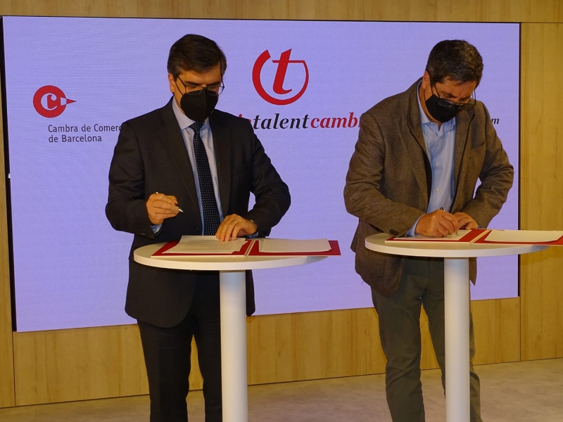 La Fundació Impulsa Talentum referma l'acord amb la Cambra de Comerç