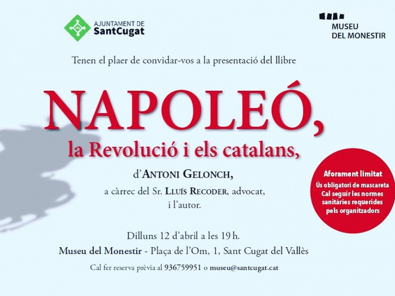 "Napoleó, la revolució i els catalans" d'Antoni Gelonch, de gira per Catalunya